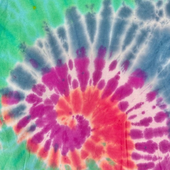 Hanes ComfortSoft Tie-Dye T-Shirt Small Unisex Tagless SS Multi-Color - Picture 2 of 6